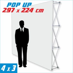 pop up 4x3 têxtil